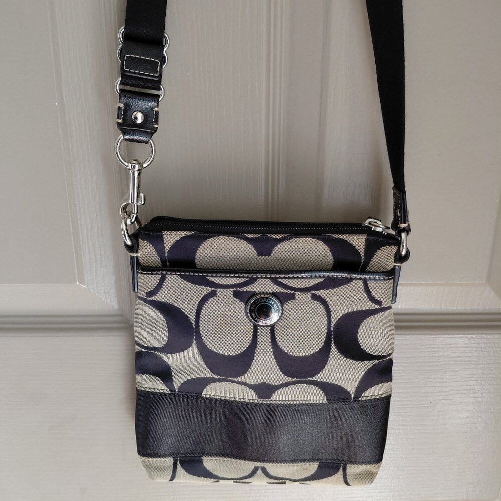 Coach Gray/Black Crossbody Bag